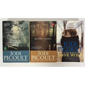 (3) Jodi Picoult Paper Trade Paperback Books Lone Wolf Second Glance Salem Falls
